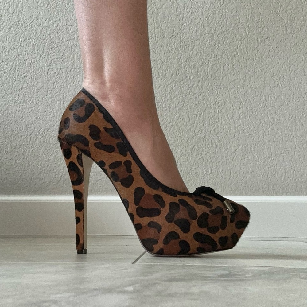 Leopard Bebe Heels
